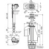 Выпускной комплект с двойной кнопкой ALCAPLAST SA08SK 1/2 CHROM